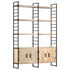 Rustika Rowe -  4Tier Bookcase 124x30x180 cm Solid Mango Wood